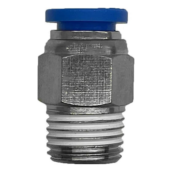 Conector Recto Neumatico Rosca Y Diametro Tubo A Elegir