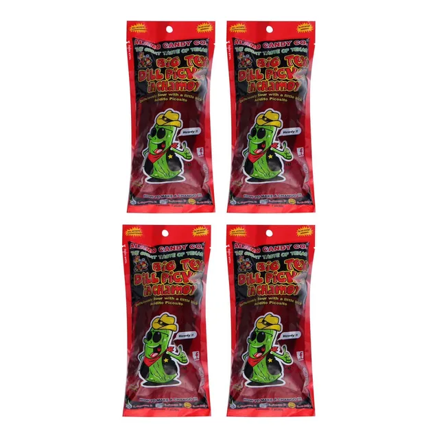 Pepinillo Chamoy Big Tex Dill Pickle In Chamoy 4 Pz