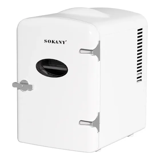 Refrigeradora Mini Bar Nevera Portátil Auto 4 Litros Vintage Blanco | Cuotas sin interés