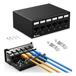 Patch Panel 6 Portas Cat6 Keystone Patch Panel Blindado P... Patch Panel 6 Portas Cat6 Keystone Patch Panel Blindado P...