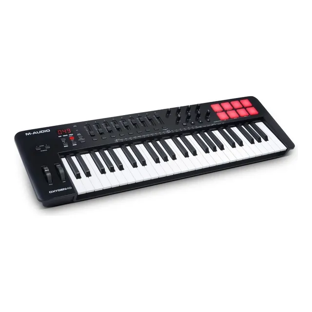 Teclado controlador de audio Oxygen 49 Mkv M-Audio 49 teclas Midi USB