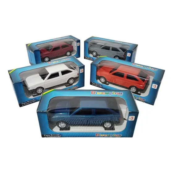 Miniatura Gol Quadrado Cl Clássico Plástico Carro Brinquedo