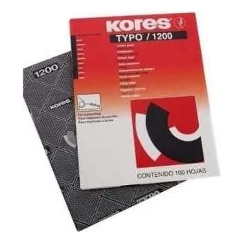 Papel Carbon T/carta Negro Kores Resma De 100und