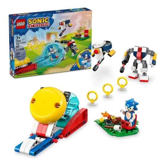 LEGO® Sonic the Hedgehog™ Batalla de Sonic en la Fogata 77001; Juguete coleccionable para niños y niñas de 7 años en adelante y fans de los videojuegos