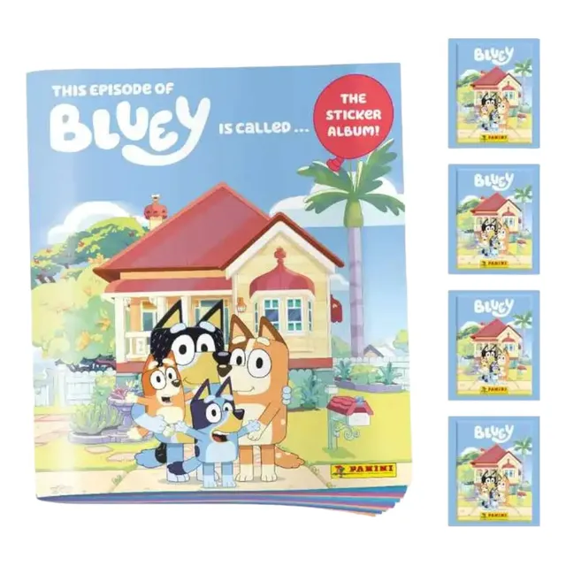 Panini Bluey - Album + 14 Sobres (70 Estampas)