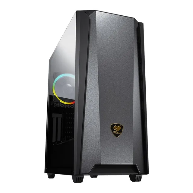 Gabinete Gamer Cougar Mx660 Iron Rgb Dark Black Micro At /vc