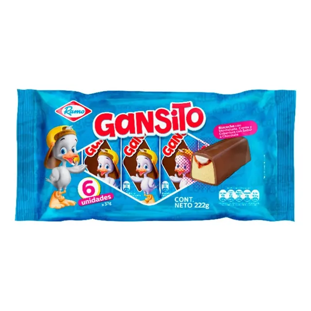 Ponque Gansito Ramo X 6 Unidades - G