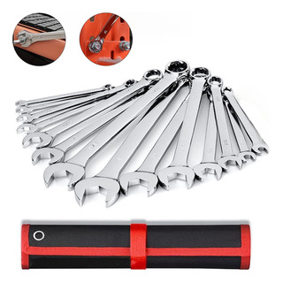 Jogo Chave Combinada 14 Pçs 8 A 24mm Boca Estrela Aço Cromo Jogo Chave Combinada 14 Pçs 8 A 24mm Boca Estrela Aço Cromo