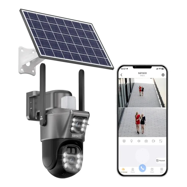 Cámara De Seguridad Con Panel Solar Inalámbrica