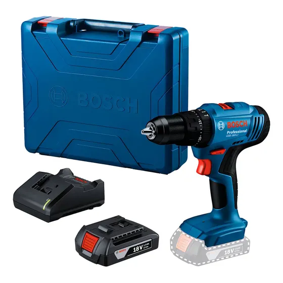 Taladro Percutor Atornillador A Bateria Bosch Gsb 183-li Color Azul Frecuencia 50hz