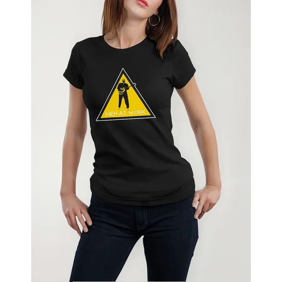 Camiseta Babylook Show Banda Men At Work Overkill Pop Rock 1