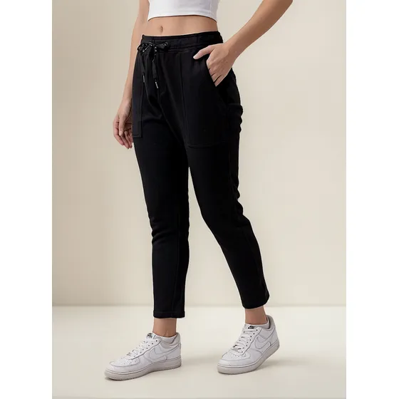 Pantalon Flex Jogging Frisa Negro Unisex Luxo