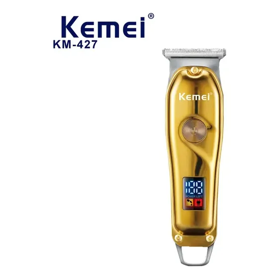 Maquina De Cortar Pelo Barba Profesional Barbero Inalámbrica Dorado