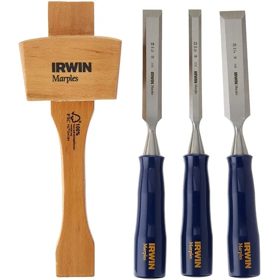 Juego De Cinceles Para Madera Formones Irwin 4 Pza 