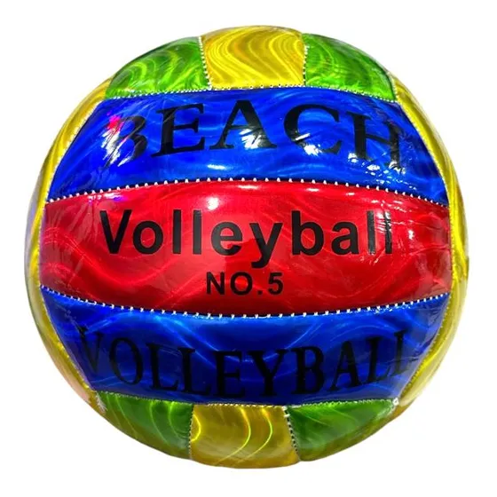 Pelota De Voley Multicolor Cosida Metalizada Beach Volley