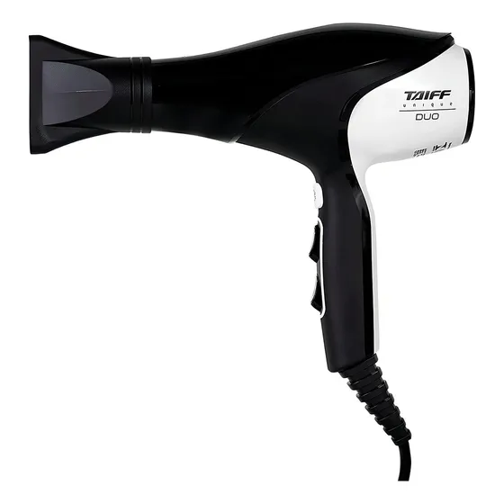 Secador De Cabelo Taiff Unique Duo Profissional 2700w Cor Preto/branco 127/220V