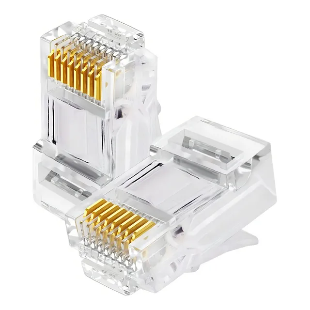 Kit 100 Conector RJ45 Macho Cat6