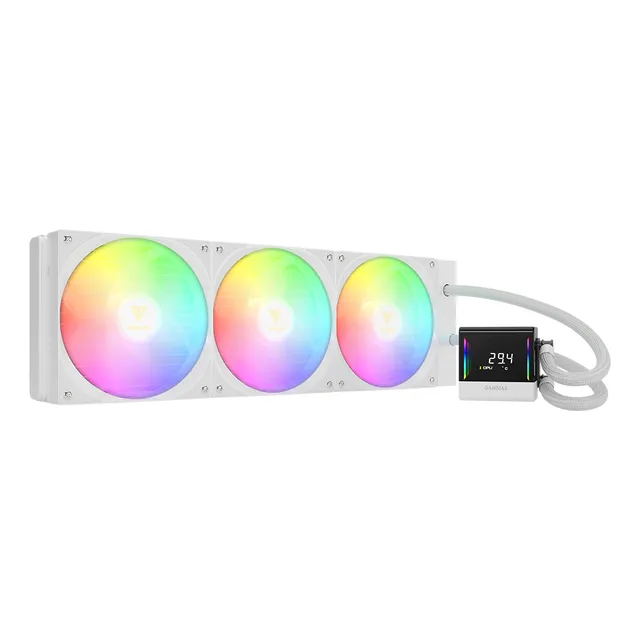 Refrigeración Liquida Gamdias Chione E4-420 Argb (blanco) Led Rgb