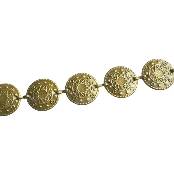 Cinturon Cinto Caderin Estrella 12 Puntas Plus Size Dorado Oscuro Circular: Estrella 12 Puntas Contra Mercurio Retrogrado 100