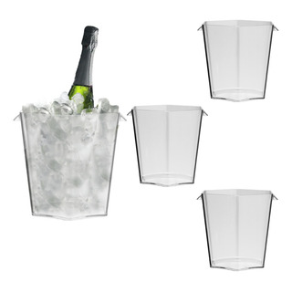 Champanheira 3,1l Style Kit Com 4pçs Balde De Gelo Com Alça Champanheira 3,1l Style Kit Com 4pçs Balde De Gelo Com Alça