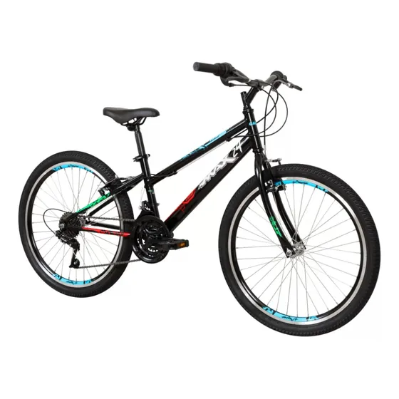 Bicicleta Caloi Max R24 21v Preto Aro 24