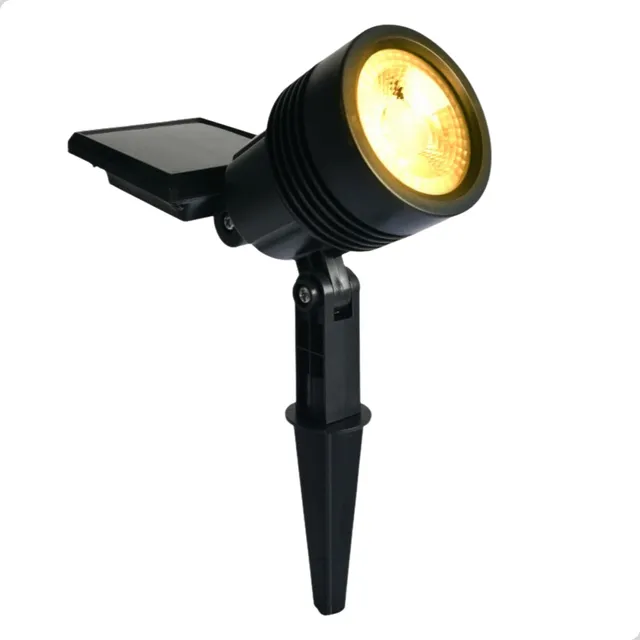 Refletor Luminária Solar Spot Espeto Jardim Superled 20lm