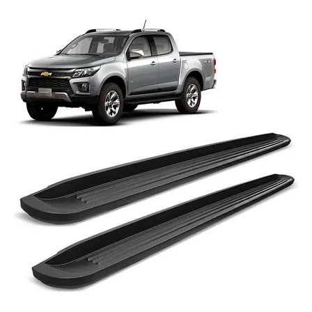 Estribo Nova S10 2016 2017 Bepo Modelo Original Injetado Preto