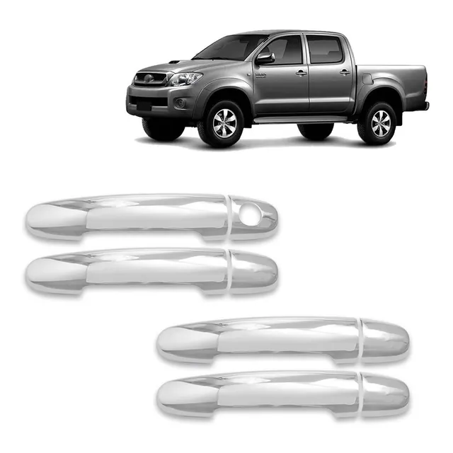 Capa Cromada Maçaneta Hilux 2005 2006 2007 2008 2009 2010
