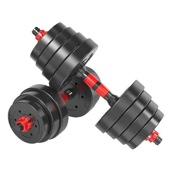 Kit De Mancuernas De 20kg Termo Forrada Negro marca HomeSale 12 Discos + Guantes Marca Homesale