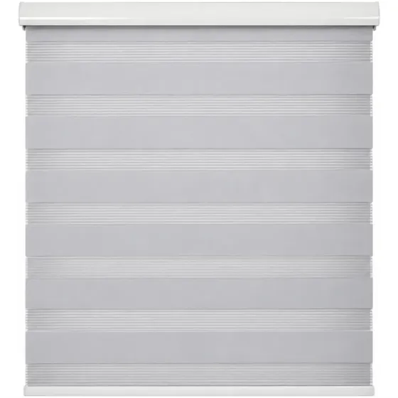 Cortina Roller Duo Zebra Día Y Noche 150 X 200 Cm Gris Guiza