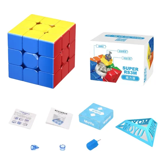 Cubo Moyu Super Rs3m 3x3 Magnético Color De La Estructura Stickerless
