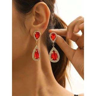 Aretes De Gota Fiesta Regalo Elegante Cristal Austriaco Aretes De Gota Fiesta Regalo Elegante Cristal Austriaco