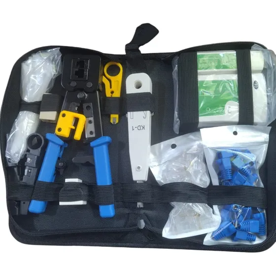 Kit De Red Crimpeadora Rj45 Rj11 /pela Cable /tester 10 En 1