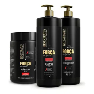 Kit Força C/pimenta(1l/kg) Shampoo, Condicionador E Måscara Kit Força C/pimenta(1l/kg) Shampoo, Condicionador E Måscara