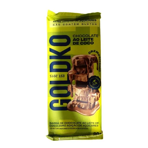 Barra Chocolate Vegano Goldko 80g