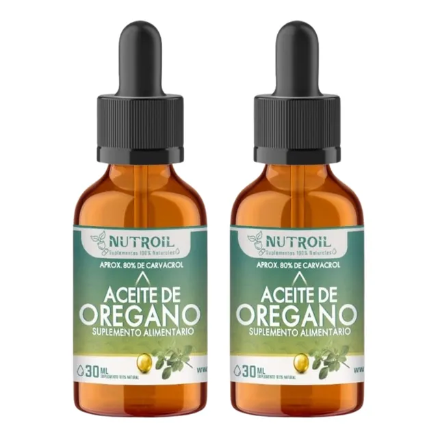 Aceite De Oregano 30ml 80% Carvacrol 100% Natural Nutroil