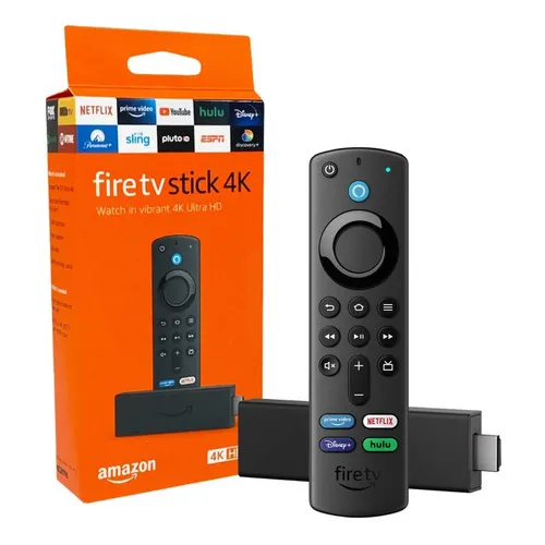 Amazon Fire TV Stick 4K de voz ultima generación 4K 8GB negro con 1.5GB de memoria RAM