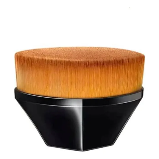 Mini pincel mágico hexagonal base maquiagem cor preto