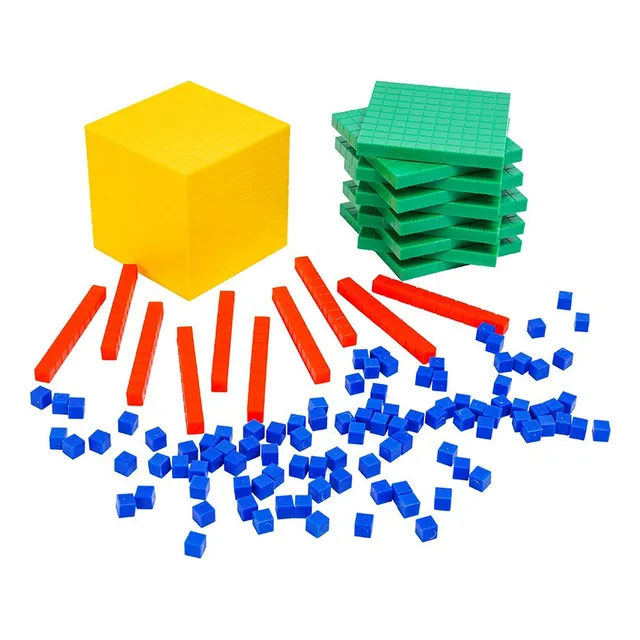 Bloques Base 10 Matemática 121 Piezas