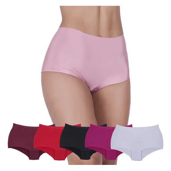 Kit 5 Calcinhas Magia Boxer Sem Costura Microfibra