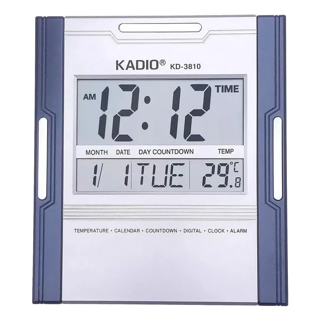 Reloj Digital Kadio De Pared  Mesa Temperatura Y Fecha Alarm