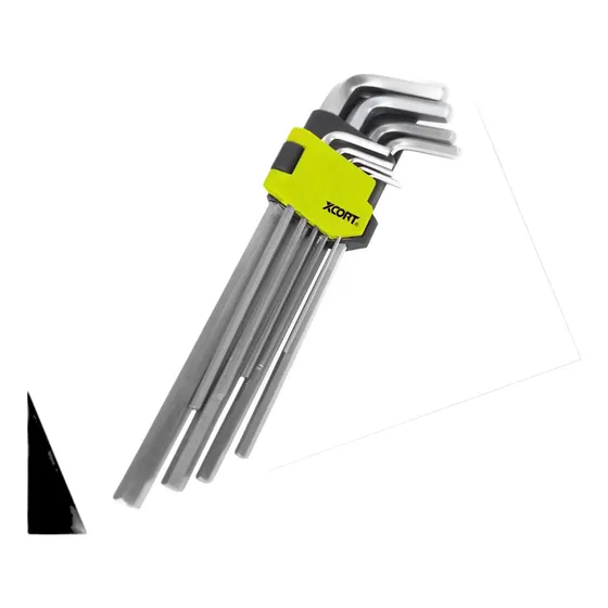 Set De Llaves Allen Brazo Largo 9 Piezas Xcort