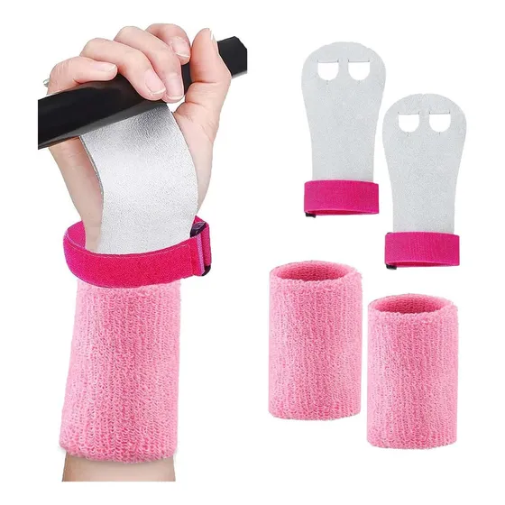. Set Calleras Gimnasia Niña Guantes Para Barra Artistica