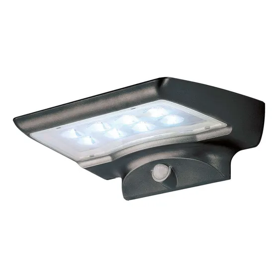 Luminaria De Pared Estevez Solar 4w Sensor Crepuscular Y De 