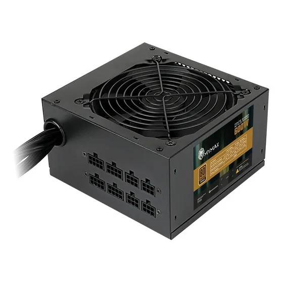 Fonte Atx 600w Semi Modular 80 Plus Bronze Pfc Ativo - Mymax