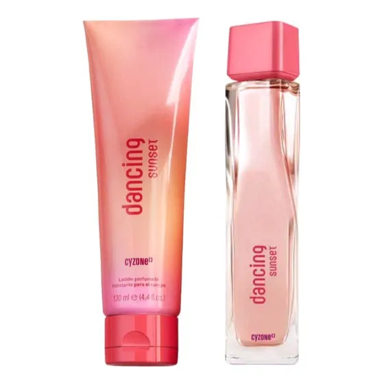 Perfume Dancing Sunset + Loción Perfumada. Cyzone
