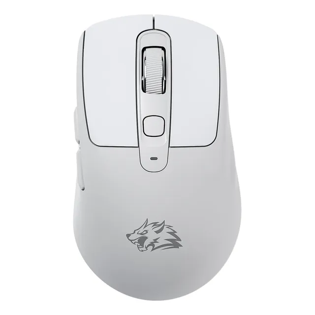 Free Wolf A3 Inalámbrico Bluetooth Ratón De Modo Dual Portátil Recargable Bass Office Gaming Mouse Color Blanco