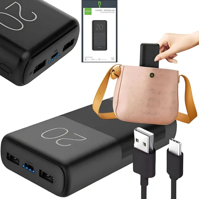 Powerbank Cargador Portátil Batería 20.000 Mah Carga 2.1 Mah