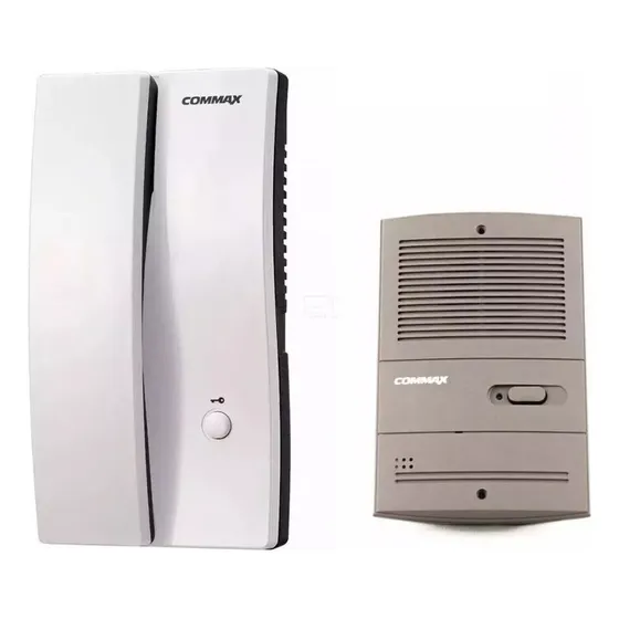 Commax DP-2S Blanco 220V con Frente de Embutir Marron