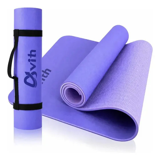 Tapete De Yoga Tpe 6mm Avith Para Pilates E Treino Fitness Confortável